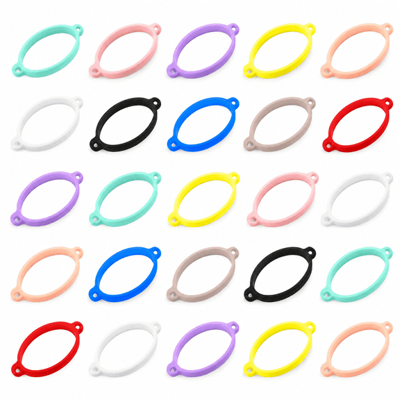 25 Pcs Silicone Water Bottle Rings, Elastic Cup Holder Straps for DIY Craft, Portable Drink Handle for Travel Gym, Assorted Colors