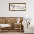 thumbnail image 3 of Stupell Industries French Country Vintage Welcome To The Garden Gold Floating Frame Canvas Art, 31 x 14, by Lil' Rue, 3 of 7