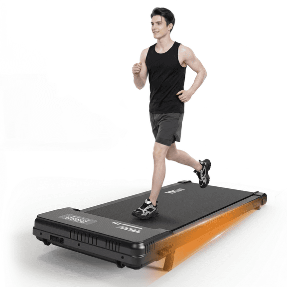 TKW Walking Pad 2.5HP Portable Under Desk Electric Treadmill with Incline, 200 lbs Heavy Duty Capacity, Compact Walking and Jogging Machine for Home Office Use