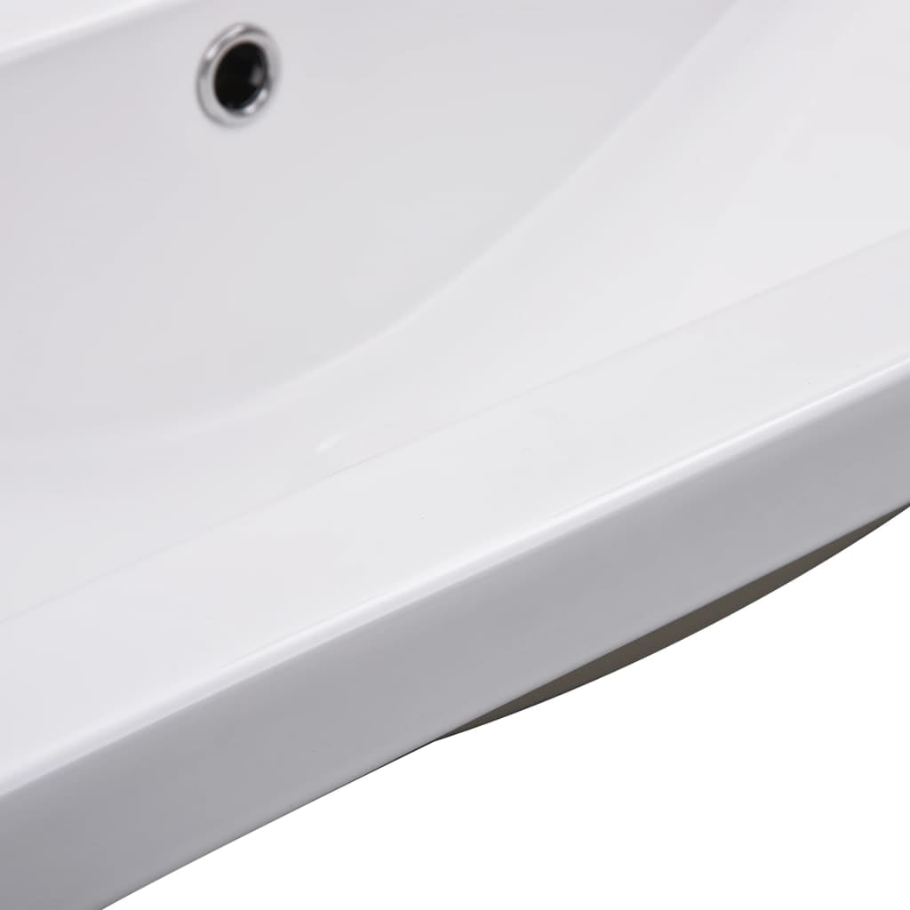 vidaXL Wash Basin Built-in Sink Vanity Sink Bathroom Basin Bath Sink Ceramic