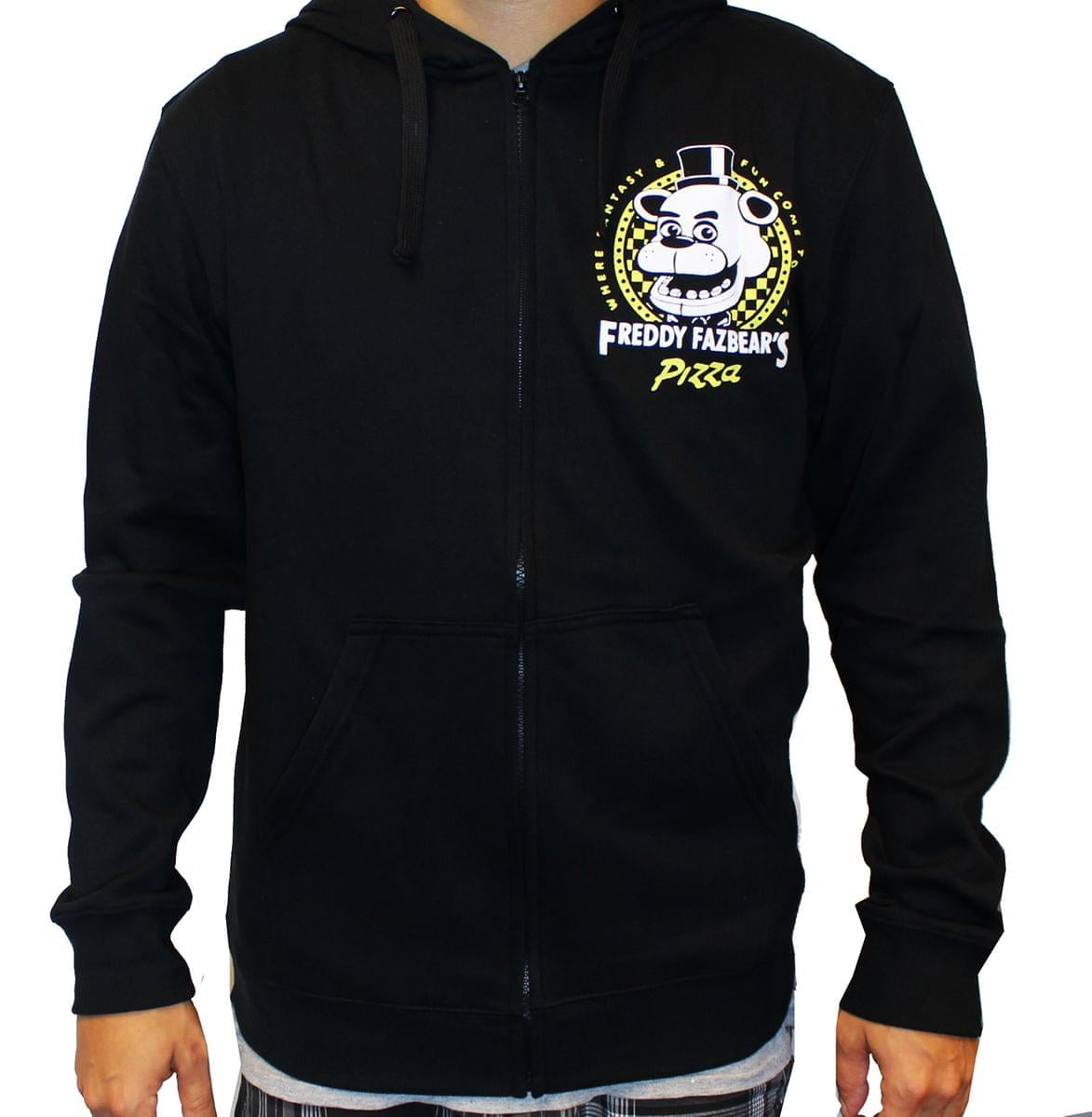 five nights at freddy's zip up hoodie