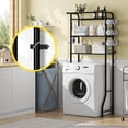 thumbnail image 5 of 3 Tier Over The Toilet Rack Shelf Bathroom Bathroom Stand Organizer Space Saver Black, 5 of 8