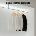 thumbnail image 7 of BP4U 12-Pack Premium Wooden Clothes Hangers, Solid Wood Coat Shirt Top Hangers for Jackets, Shirts, Dresses(Natural Wood), 7 of 7