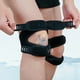 thumbnail image 5 of Soporte de rodillera rotuliana | Protector de articulación de menisco acolchado EVA transpirable | Correa de compresión para correr, fitness, baloncesto, senderismo | 60.5x7CM Negro | Estabilizador, 5 of 8