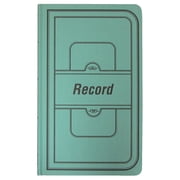 National® Brand Sewn Canvas Account Book, 12 1/8 x 7 5/8, 50% Recycled, Green, 35 Lines Per Page, Book Of 150 Pages