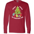 thumbnail image 3 of Inktastic Rockin' Around the Christmas Tree Long Sleeve T-Shirt, 3 of 5