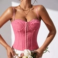 thumbnail image 5 of Mittory Lace Bustier Corset Tops for Women Sexy Going Out Party Club Top with Buckle, 5 of 8