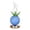 Blue, variant on Rechargeable Tulip LED Table Lamp Cordless Touch Dimming Glass Artificial Flower Butterfly Orchid Sunflower Night Light for Bedroom Living Room Gift Pink