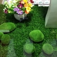 thumbnail image 4 of Artificial Moss Rocks Greenery Decorative Moss Covered Stone Fake Moss Decor for Floral Arrangement Fairy Garden Crafting, 4 of 8