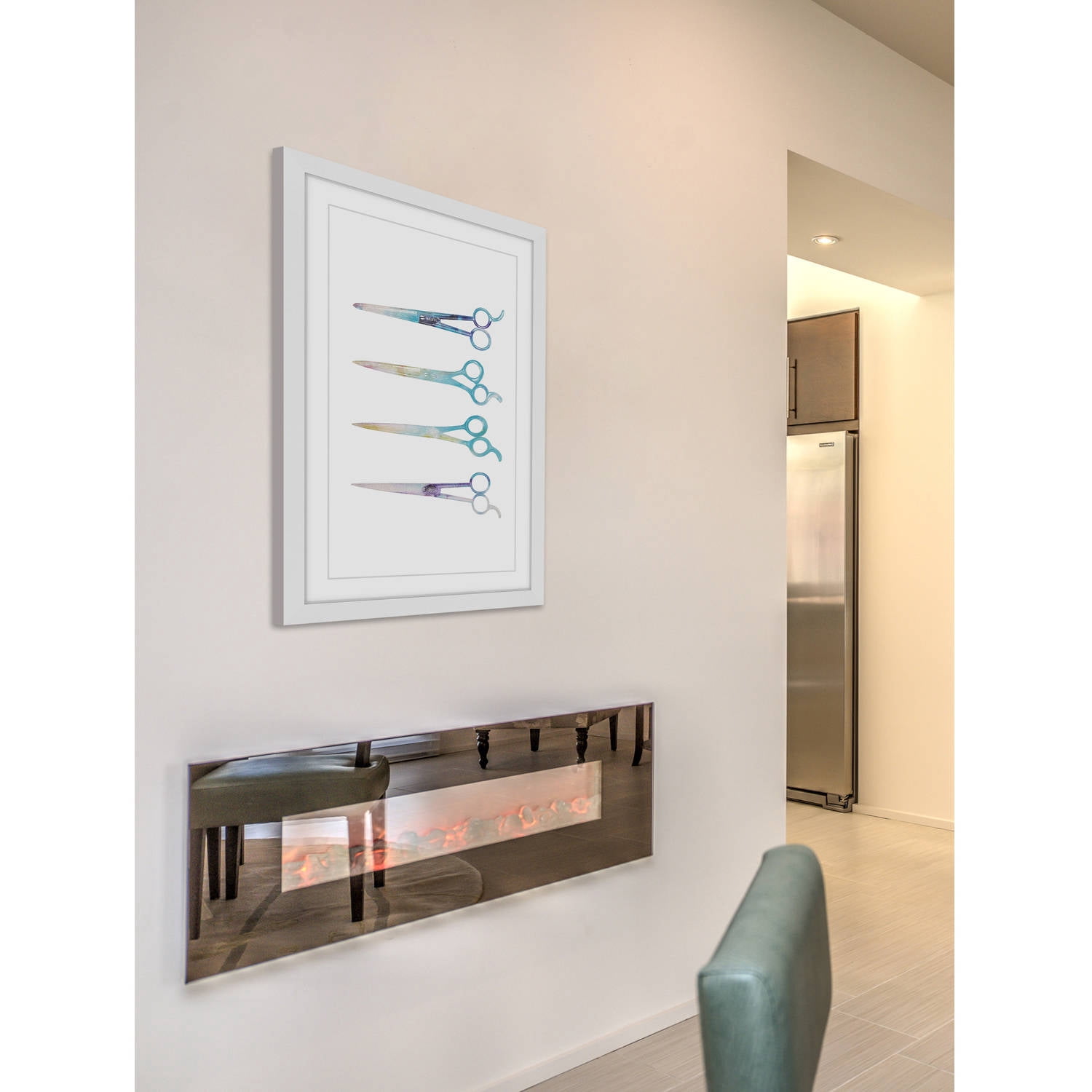 "Scissors" Framed Painting Print