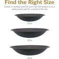 thumbnail image 5 of Outdoor Fire Pit Bowl Replacement Insert for DIY Ring or Existing Stand - Wood-Burning Fire Bowl for Outside - 23-Inch, 5 of 9