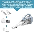 thumbnail image 3 of BLACK+DECKER 16V MAX Dustbuster Cordless Hand Vacuum with Charger, Wall Mount and Brush Crevice Tool, (CHV1410L32), 3 of 7