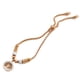 thumbnail image 5 of Pulsera de mujer Nikou acero inoxidable con diamantes de imitación ajustable árbol hueco oro rosa, 5 of 12