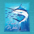thumbnail image 2 of Wild Bobby, Fresh Water Swordfish Atlantic Pacific Fish, Fishing, Front and Back Garment-Dyed Short Sleeve Tees, Blue Lagoon, Small, 2 of 3