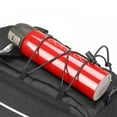 thumbnail image 4 of Bike Rack Bag  Bike Rear Seat Bag  8L Insulated Bike Trunk Cooler Bag  Bike Rear Rack Cargo Bag Pannier Bag with Double Zipper Multi Pocket Shoulder Strap（Gray）, 4 of 8