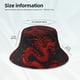 thumbnail image 3 of Balery Red Dragon On Black Sombreros para el sol para hombre y mujer, sombrero de pescador con UPF 50+, 3 of 6