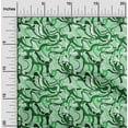 thumbnail image 2 of oneOone Georgette Viscose Green Fabric Abstract Diy Clothing Quilting Fabric Print Fabric By Yard 42 Inch Wide, 2 of 4