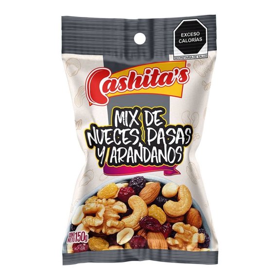 Mezcla de nueces Cashita's con pasas y arándanos 150 g