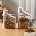 thumbnail image 2 of 1pc Pet Sealed Food Storage Bucket With Scale, Moisture Proof Pet Food Storage Container With Measuring Cup And Handle Design, Easy Feeding Container For Dog Cat Dry Food, 2 of 5