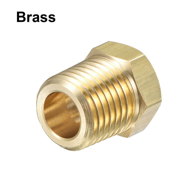 Reducer Pipe Adapter 1/4 Female Npt to 1/8 Male Npt Brass Fitting