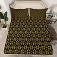 thumbnail image 2 of Feelyou Sheep Skeleton Teen Twin Sheet Sets, Gold Mandala Damask Bedding, 3pcs, 2 of 7