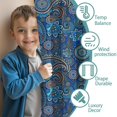 thumbnail image 3 of Blackout Kids Curtains,Paisley Pattern Childrens Insulated Curtains Set Of 2,Bedroom Essentials,Toddler Room Decor 52"x63"(132x160cm), 3 of 4