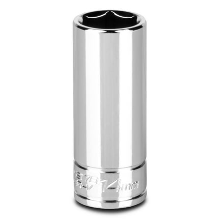 

Capri Tools 14 mm Deep Socket 1/4-Inch Drive 6-Point Metric
