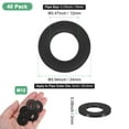 thumbnail image 3 of Uxcell 40-Pack M12 Nylon Flat Washers 12mm ID 24mm OD 2mm Thick Plain Washer Fastener Sealing Spacer Gasket Ring Black, 3 of 6