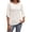 Beige, variant on Women's Waffle Knit Round Neck 3/4 Sleeve Solid Color Casual Top for Spring Fall Season Comfortable Everyday Wear and Layering,Red S