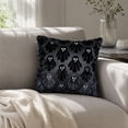 thumbnail image 2 of Halloween Pillow Covers 18x18 Embossed Ghost Throw Pillow Case, Spooky Decorative Couch Pillow Covers for Sofa Living Room Bed, Soft Polyester Spandex Halloween Decor by OVFUIZ, 2 of 9