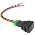 thumbnail image 1 of 12V Push Button Switch with LED Indicator Light and 4 Poles Harness, 1 of 10