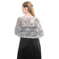 thumbnail image 1 of Elegante chal con borlas de lentejuelas para fiesta, vestido de noche, chal exterior, chal de lentejuelas para dama de honor, 1 of 6