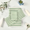 thumbnail image 6 of GZHJMY Light Green Stripes Towel Set of 3, Highly Absorbent Soft Towels with Bath Towel, Hand Towel and Washcloth for Bathroom Hotel Gym Spa, 6 of 7