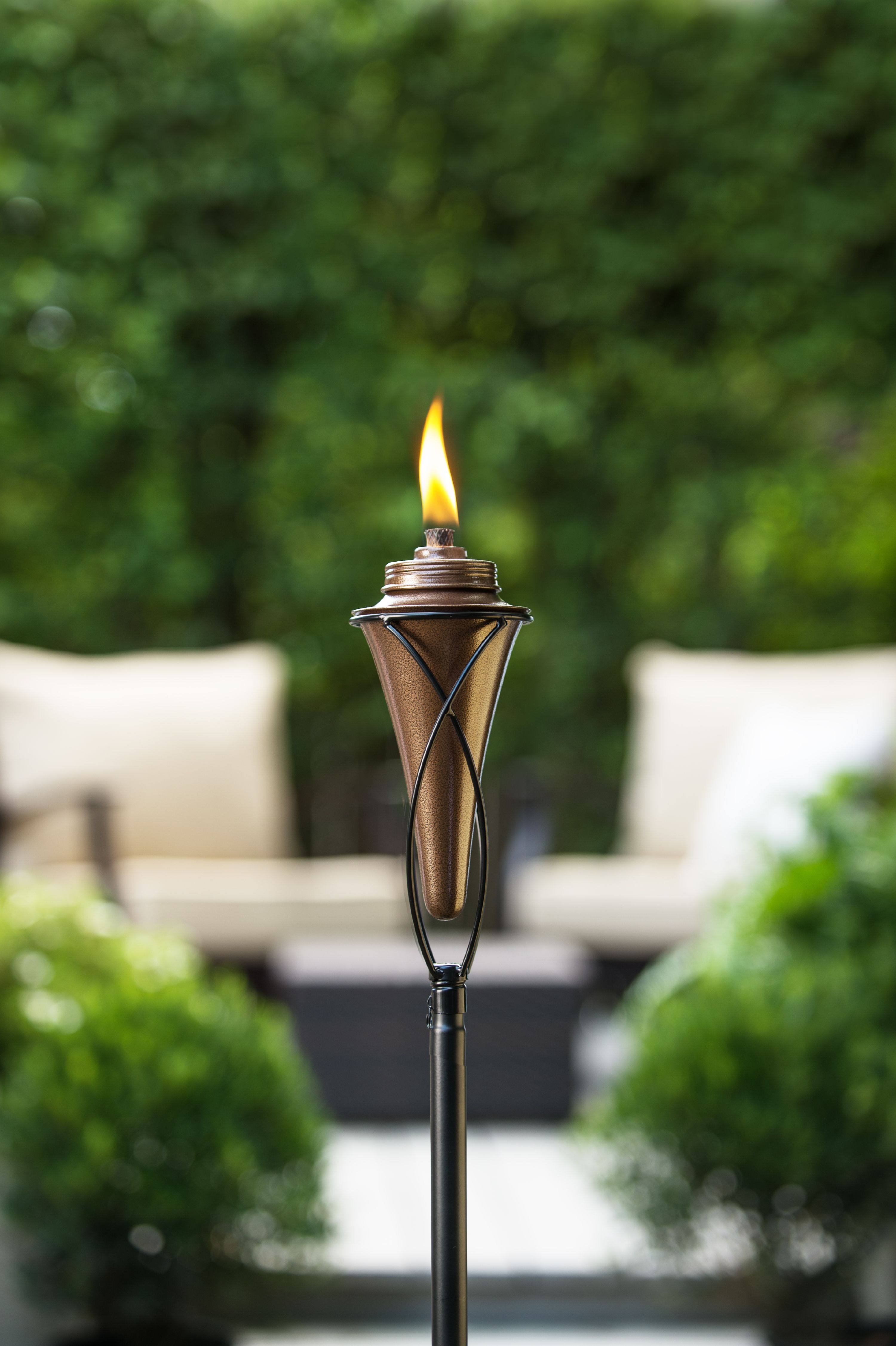 Black TIKI Brand 65-Inch Beacon Metal Torch