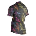 thumbnail image 3 of joogoo Neon Doodle Parrot Pattern Men's Cycling Jerseys Mountain Bike Short Sleeve Tops 3XL, 3 of 7