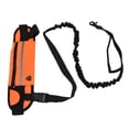 thumbnail image 4 of Laisse pour Chien Mains Libres, Laisse pour Chien Taille Bande Réfléchissante Design Mains Libres Tissu Imitation Nylon Sac à Fermeture Éclair Détachable pour Randonnée pour Jogging pour Marche Orange, 4 of 8