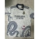 thumbnail image 1 of Camiseta de fútbol de manga corta informal para exteriores del Real Madrid de Inglaterra con diseño de dragón blanco HaloKitt estilo dragón Hello Kitty, 1 of 5