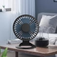 thumbnail image 3 of Ventilador De Escritorio Mini, Silencioso, 3 Velocidades, Para Dormitorio, Senderismo, Viajes, Color Negro, 6 Unidades, 3 of 8