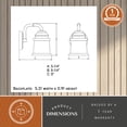 thumbnail image 6 of Toledo 1 Light Black Industrial Bathroom Vanity Fixture Clear Glass, 6 of 11