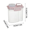 thumbnail image 2 of Ikohbadg Airtight Food Storage Containers, Stackable Kitchen Jars with Safe Seal Lids for Dry Food, Pet Treats, and Pantry Organization, Durable Plastic Storage Solution, 2 of 4