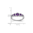 thumbnail image 4 of 1/2 Carat (Ctw) Natural Amethyst and Diamonds Ring 1/4 Carat (Ctw) in 14K White Gold, 4 of 5