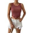 thumbnail image 4 of Liacowi Women's Sleeveless Basic Camisoles Crop Top Sexy Ribbed Knit Slim Fit t Vest Tank Tops, 4 of 6