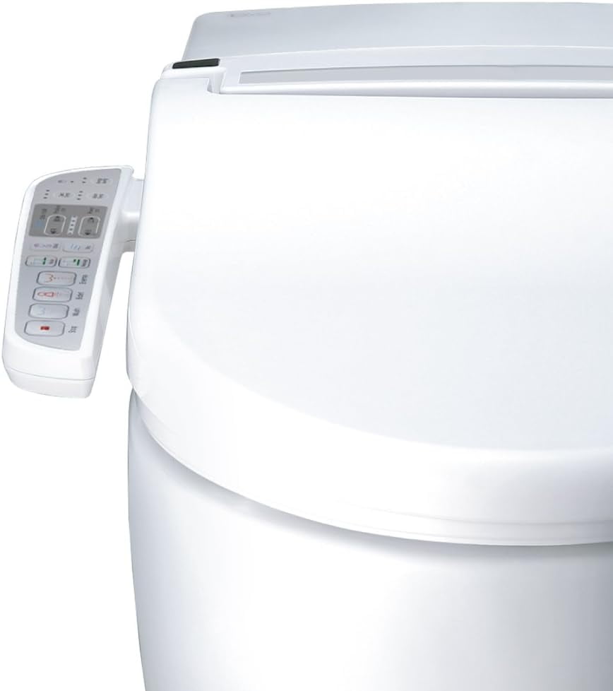 Daiwa Felicity Washmate Deluxe Bidet Toilet Seat Attachment W/ Heated Seat and Hygienic Nozzles (Elongated)