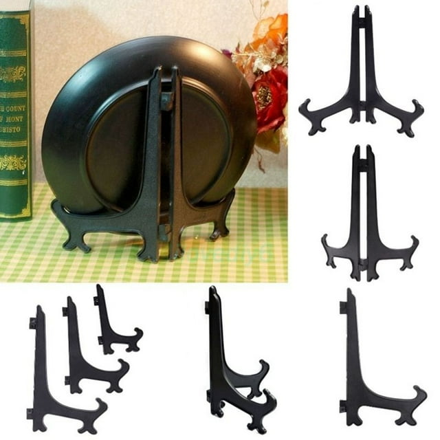 Gwong Decoración hogareña 3/5/7/9 pulgada Pantalla Pantalla de soporte Placa de soporte Picture Photo Frame Pedestal Holder Gwong 8109076