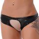 thumbnail image 4 of Lencería de látex para mujer, ropa interior, aspecto mojado, de charol, calzoncillos de tiro bajo, sin entrepierna, trasero abierto, bragas sexys, calzoncillos brillantes sexys, 4 of 5