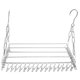 thumbnail image 1 of Clothes Drying Rack with 36 Stainless Steel Clips for Socks and Shoes, for Balcony, 1 of 4