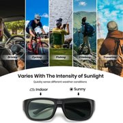 Polarized Sunglasses for Outdoor Adventures Lightweight Foldable Design with Auto-Tinting Technology for Adults