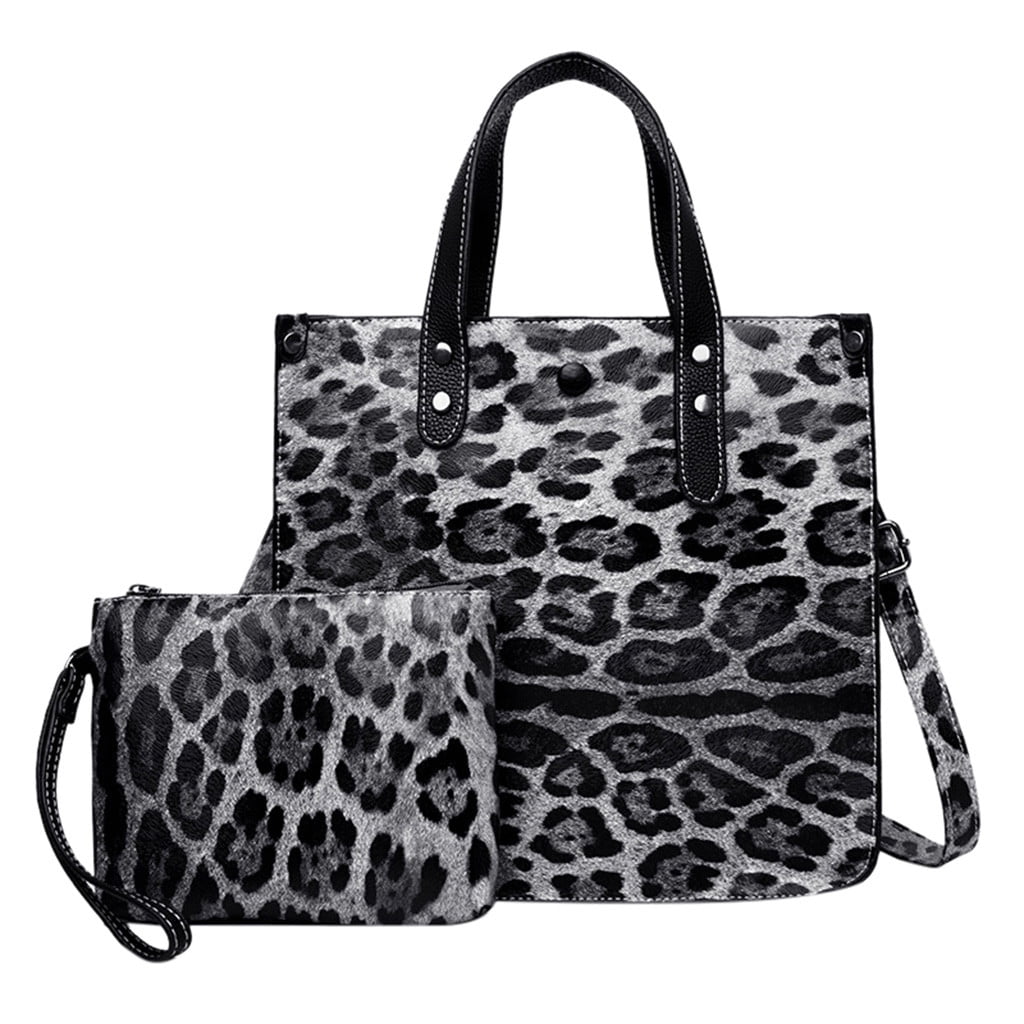 Fashion Lady Classic Retro Wild Leopard Shoulder Bag Messenger Bag + Clutch Bag - 0 ...