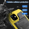 thumbnail image 7 of SaniMore Case for iPhone 11, Heavy Duty Protection IP68 Waterproof [Screen Protector] Shockproof Support Wireless Charging Hybidrd Silicone Metal Armor Miliary-Grade Drop-resistant Shell, Yellow, 7 of 7
