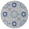 thumbnail image 4 of JONATHAN Y AMALFI COAST 5' Round Area Rug, Mediterranean Medallion - Blue/Gray, AMC101A-5R, 4 of 9